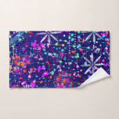 Blaue Jubiläums-Abstraktkunst  Badhandtuch Set (Handtuch)