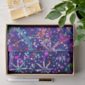 Blaue Jubiläums-Abstraktkunst  Seidenpapier (Geschenk)
