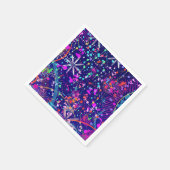 Blaue Jubiläums-Abstraktkunst  Serviette (Ecke)