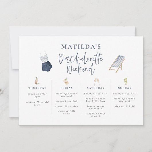 Blaue, junge Bachelorette (Vorderseite)