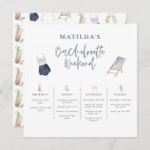 Blaue, junge Bachelorette (Vorne/Hinten)