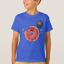 Blaue Jungen-Shirt-coole Unisexkrapfen-Verwirrung T-Shirt
