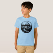 Blaue Jungen Winter-Park-Colorados T-Shirt (Vorne ganz)