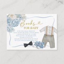 Blaue Jungenkleidung Baby Shower Bücher für Baby