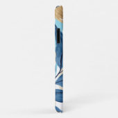 Blaue Jungle-Blätter Case-Mate iPhone Hülle (Hinten/Rechts)