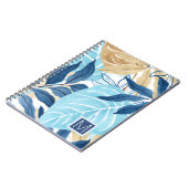 Blaue Jungle-Blätter Notizblock (Linke Seite)