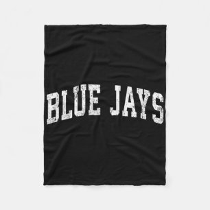 Blaue Jungs Maskottchen Vintage Athletik Sports Na Fleecedecke