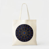 Blaue Juwel-Kaleidoskop-Taschen-Tasche Tragetasche (Vorne)