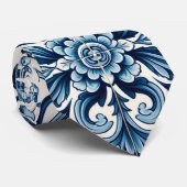 Blaue Kachelhalsbinse Krawatte (Gerollt)
