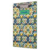 Blaue Kacheln aus sizilianischem Mittelmeer Klemmbrett (Links)