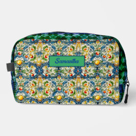 Blaue Kacheln aus sizilianischem Mittelmeer Waschbeutel