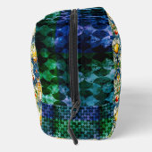 Blaue Kacheln aus sizilianischem Mittelmeer Waschbeutel (Rechts)