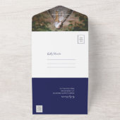 Blaue Kacheln Hochzeitsfeiern Einladung alle in ei (Außenbereich)