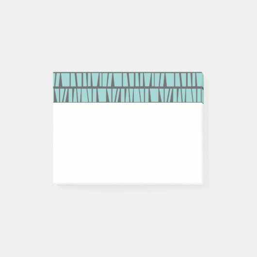 Blaue Kacheln Post-it Klebezettel (Vorderseite)