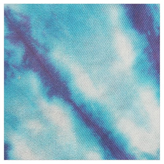 Blaue Kaleidoskop-gefärbte Krawatte Stoff (Nahaufnahme)