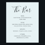 Blaue Kalligraphie-Skript Hochzeitgetränke Bar-Men Poster<br><div class="desc">Blue Script Hochzeit Drinks Bar Menü Poster. Geeignet zum Geburtstag,  Jubiläum und jedes andere Party. Bitte kontaktieren Sie mich,  wenn Sie weitere Informationen benötigen.</div>