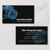 Blaue Kamera-Röntgenstrahl-Fotograf-Visitenkarten Visitenkarte (Vorne/Hinten)