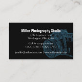 Blaue Kamera-Röntgenstrahl-Fotograf-Visitenkarten Visitenkarte (Rückseite)