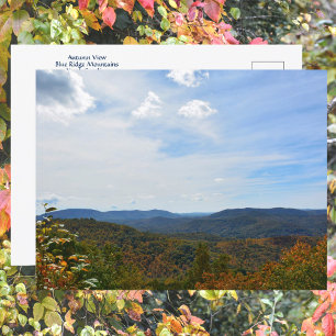Blaue Kammgebirge North Carolina Herbstblick Postkarte