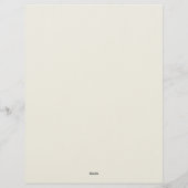 Blaue Kammmuscheln und Korallen Briefbogen (Rückseite)