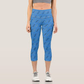 Blaue Kämpfe Capri Leggings (Vorderseite)