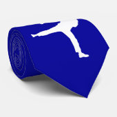 Blaue Kampfkünste Krawatte (Gerollt)