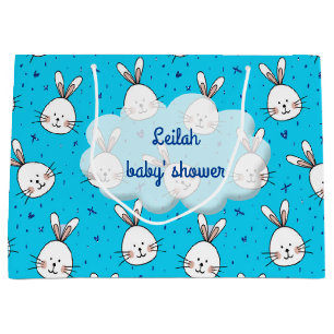 blaue Kaninchen Große Geschenktüte