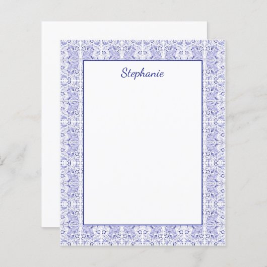 Blaue Kaninchenvögel Personalisiert (Vorne/Hinten)