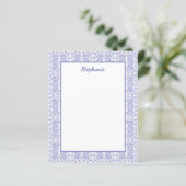 Blaue Kaninchenvögel Personalisiert (Stehend Vorderseite)