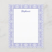 Blaue Kaninchenvögel Personalisiert (Vorderseite)