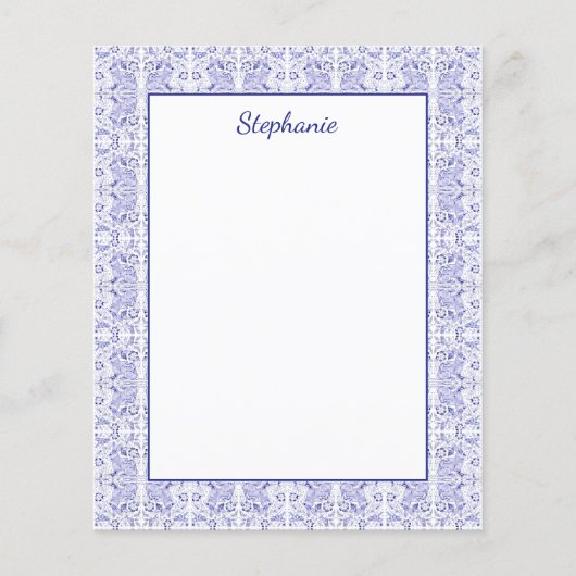 Blaue Kaninchenvögel Personalisiert (Vorderseite)