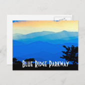 blaue Kanteallee Postkarte (Vorne/Hinten)