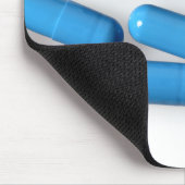 blaue Kapseln Mousepad (Ecke)