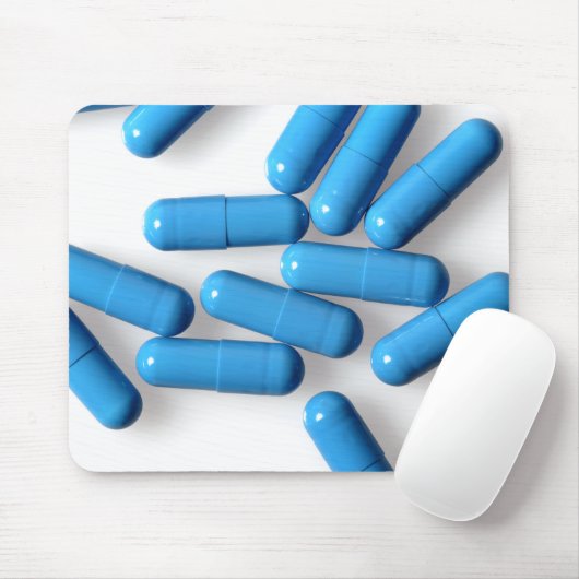 blaue Kapseln Mousepad (Mit Mouse)