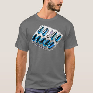 Blaue Kapseln T-Shirt