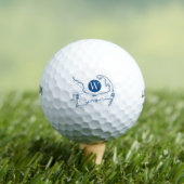 Blaue Kapuze Golfball (Insitu T-Shirt)