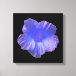 Blaue Kapuzinerkresse-Blumen-Leinwanddruck Leinwanddruck