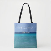 Blaue Karibik (anpassbar) Tasche (Vorderseite)