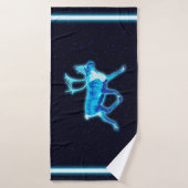 Blaue Karibik (Reindeer) Badehandtuch (Badehandtuch)