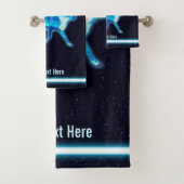 Blaue Karibik (Reindeer) Badhandtuch Set (Insitu)