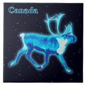 Blaue Karibik (Reindeer) Fliese (Vorderseite)