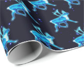 Blaue Karibik (Reindeer) Geschenkpapier (Rolleneckpunkt)