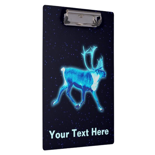 Blaue Karibik (Reindeer) Klemmbrett (Rechts)