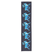 Blaue Karibik (Reindeer) Kurzer Tischläufer (Vorderseite)