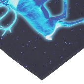 Blaue Karibik (Reindeer) Kurzer Tischläufer (Ecke)