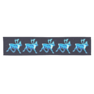 Blaue Karibik (Reindeer) Kurzer Tischläufer