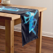 Blaue Karibik (Reindeer) Kurzer Tischläufer (Beispiel)