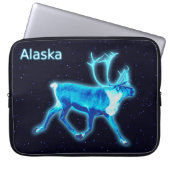 Blaue Karibik (Reindeer) Laptopschutzhülle (Vorderseite)