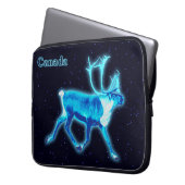 Blaue Karibik (Reindeer) Laptopschutzhülle (Vorderseite Links)