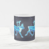 Blaue Karibik (Reindeer) Mattglastasse (Vorderseite Links)